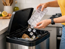el truco casero con limon y bicarbonato para eliminar el mal olor del tacho de basura