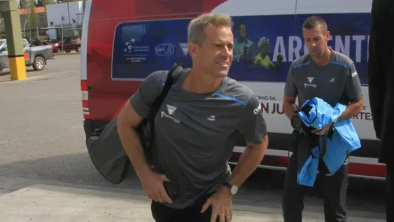 La Selección Argentina llegó a San Juan para disputar la Copa Davis