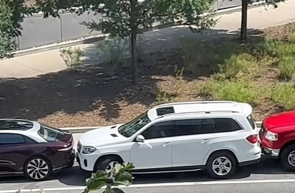 Sacó su camioneta de un lugar de estacionamiento “imposible” y la aplaudieron