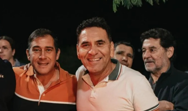 La única vez que Castro y Mallea estuvieron juntos.-