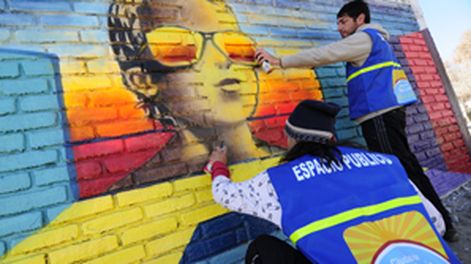 Santa Lucía: Son más de 20 los murales pintados en 45 días