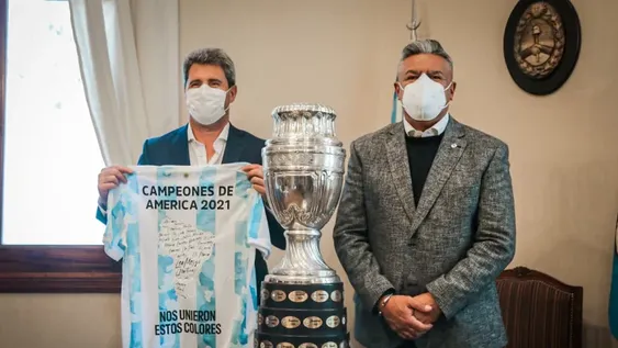 Chiqui Tapia aseguró que la Difunta Correa “acompañó a la Selección” en la Copa América