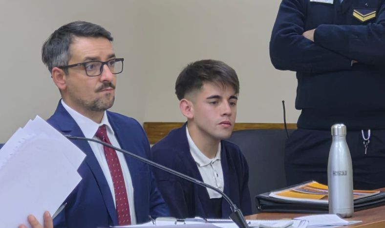 Néstor Matías Olmedo Zadro (derecha), detenido por el intento de femicidio en Chimbas.&nbsp;