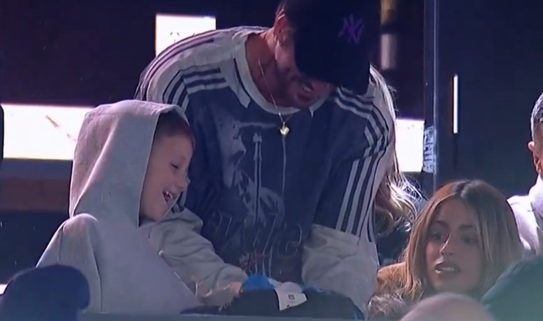De Paul y Tini presentes en el Cilindro para ver Racing-Boca.