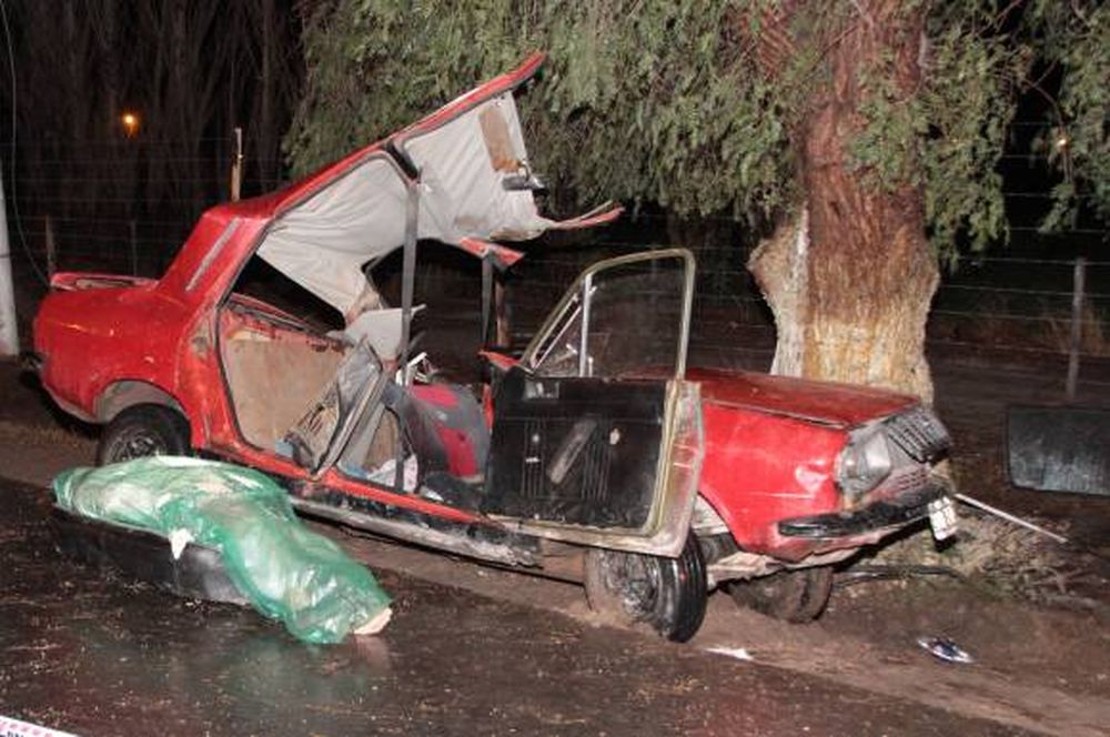 Por el granizo, perdió el control  del auto, chocó con un árbol y murió