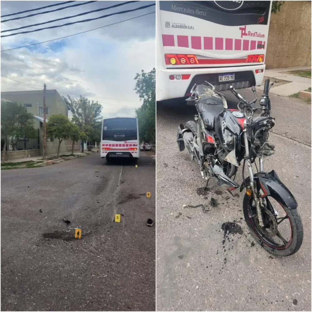 Identificaron al motociclista fallecido tras el choque con un colectivo en el barrio Frondizi