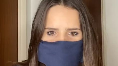 El video de Sofi Morandi sobre el uso de barbijos con inesperado final
