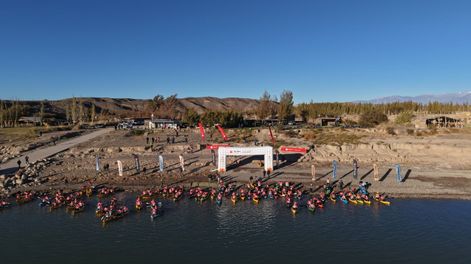 Imponente. En Cuesta del Viento, se largó la Ansilta XK Race que tiene a Iglesia como escenario.