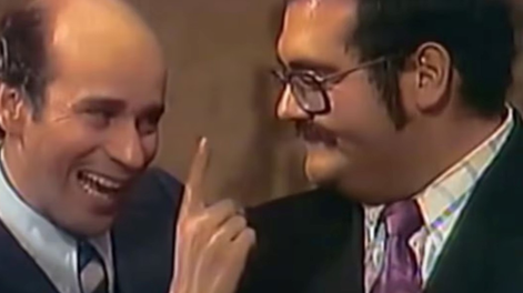 Ricardo de Pascual junto a Don Barriga. El actor interpretaba al Sr. Calvillo.