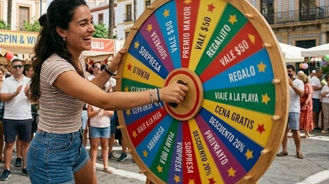 Ruleta de premios. Imagen ilustrativa.