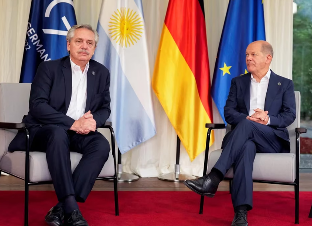 Alberto y Olaf Scholz buscan profundizar las relaciones comerciales y analizar la agenda global