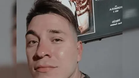 Gabriel Riveros, policía baleado.