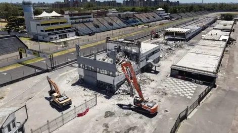 Obras. Comenzó la remodelación del Autódromo de Buenos Aires pensando en el 2027 y la vuelta de la F-1.