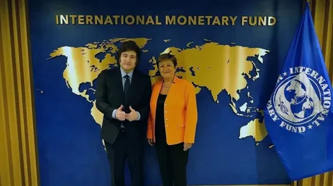 Milei y Georgieva, rumbo a un nuevo acuerdo.