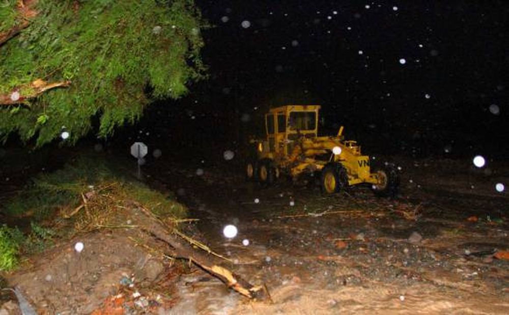 Pocito: la lluvia provocó el derrumbe de varias viviendas