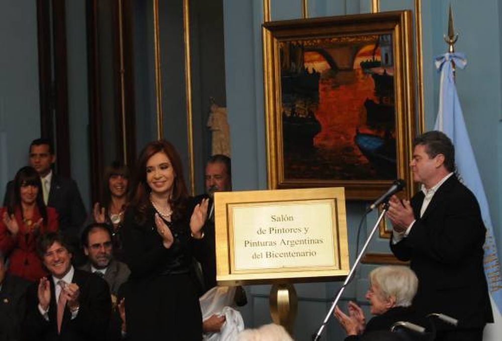 Cristina inauguró Salón de Pintores