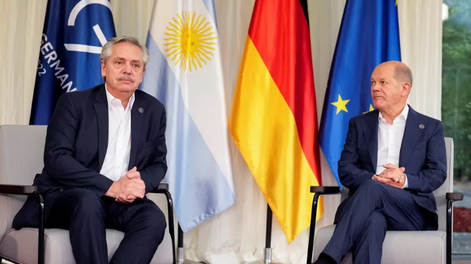 Alberto y Olaf Scholz buscan profundizar las relaciones comerciales y analizar la agenda global