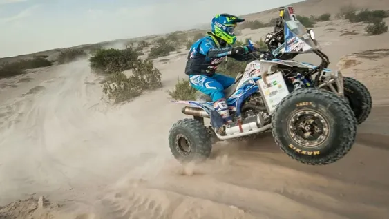 Cavigliasso, al frente del 1-2 para Argentina en cuatris