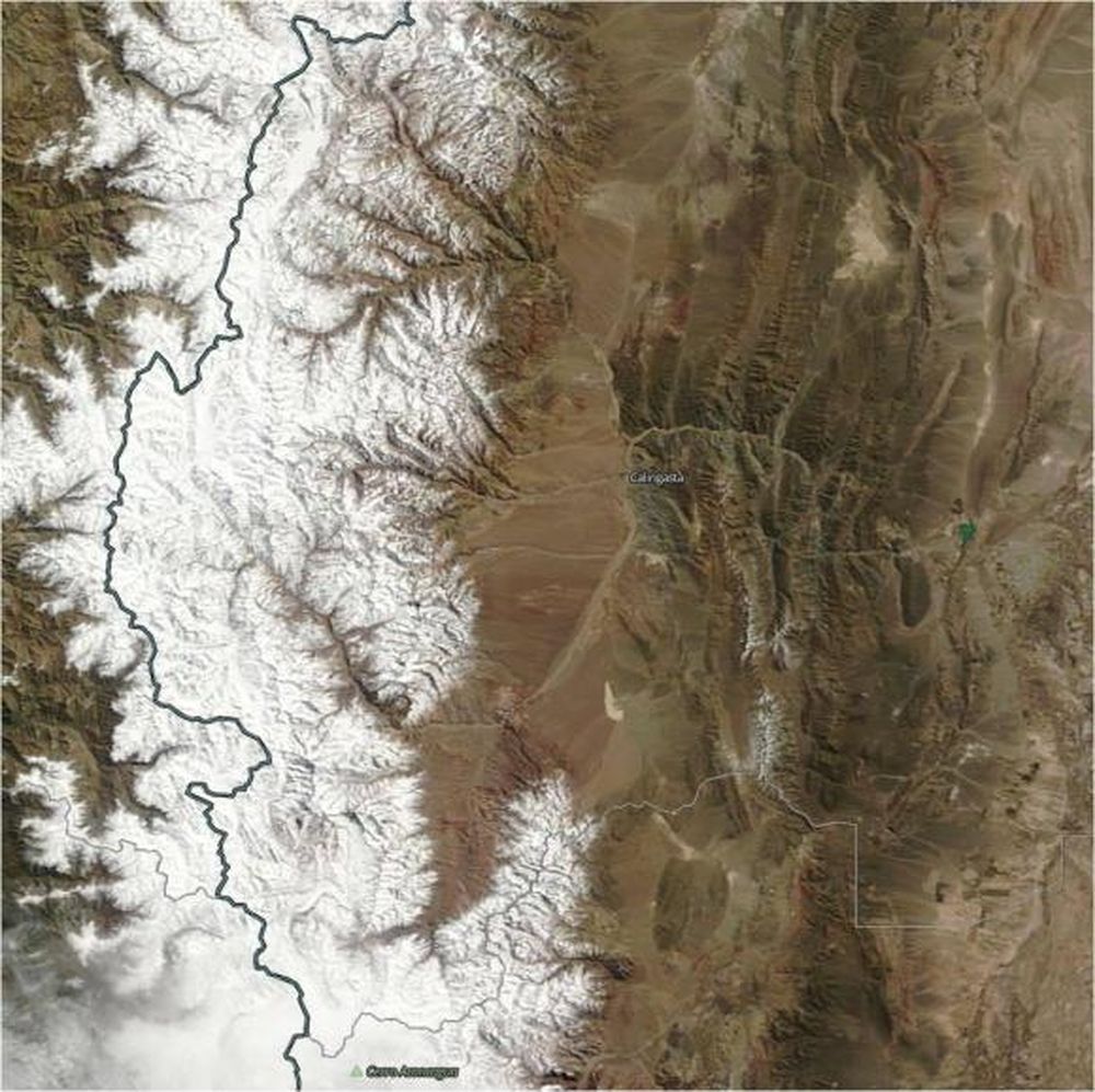 Con sensores a bordo de satélites miden las áreas cubiertas de nieve