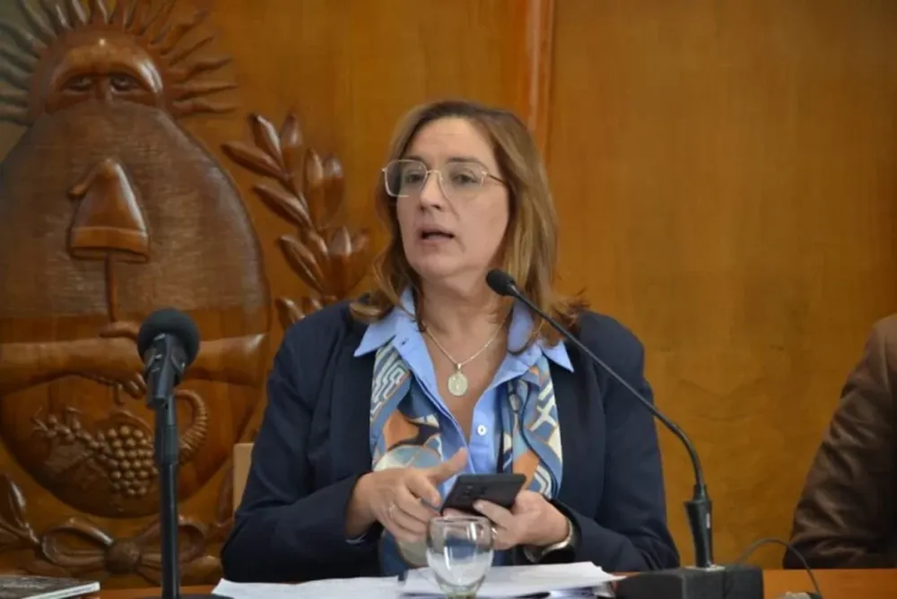 La presidenta de la Corte de Justicia, Adriana García Nieto.-