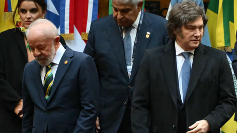Lula y Javier Milei.