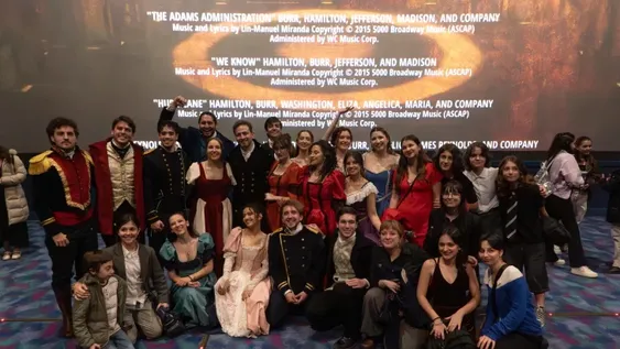 Un avance de Alberdi se presentó el jueves por la noche en el estreno cinematográfico del musical Hamilton