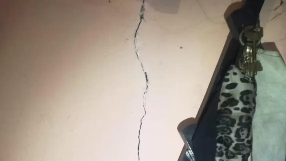 El sismo dejó daños en algunas viviendas de Valle Fértil