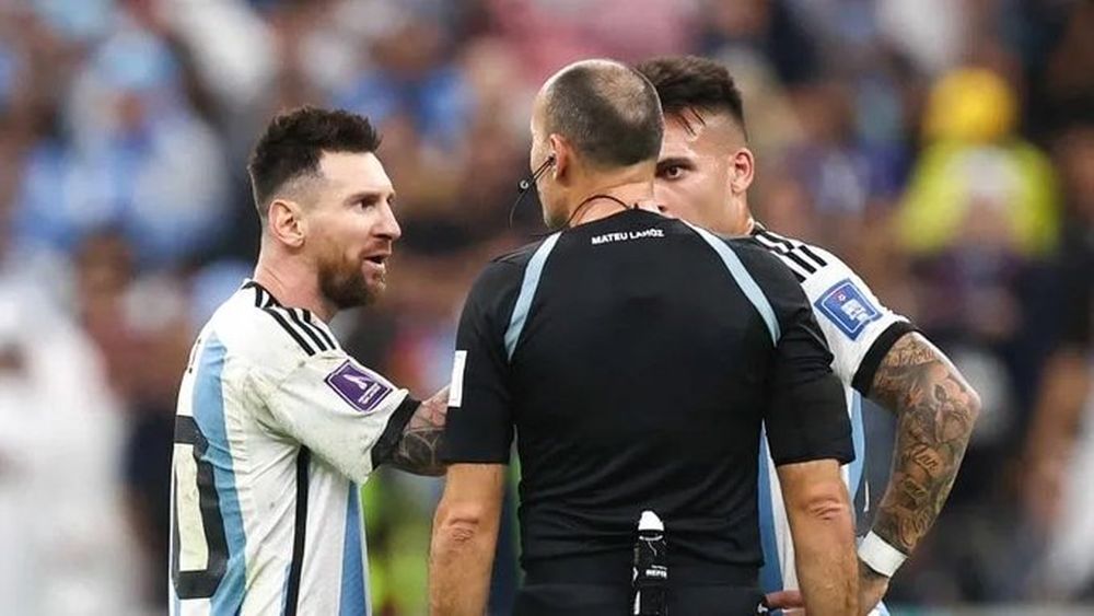 Lionel Messi: “No quiero hablar del árbitro, porque te sancionan”