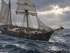 el barco que aparecio navegando sin tripulacion