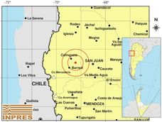 La imagen muestra el epicentro del sismo. La imagen muestra el epicentro del sismo.