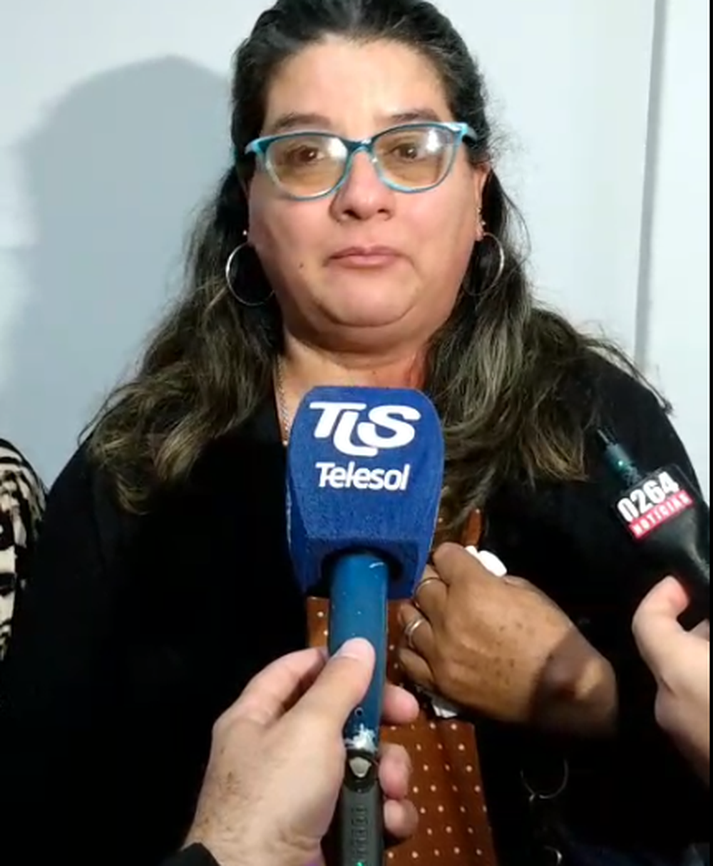 Tras escuchar la sentencia, la madre de Diego Andreoni habló con la prensa.&nbsp;