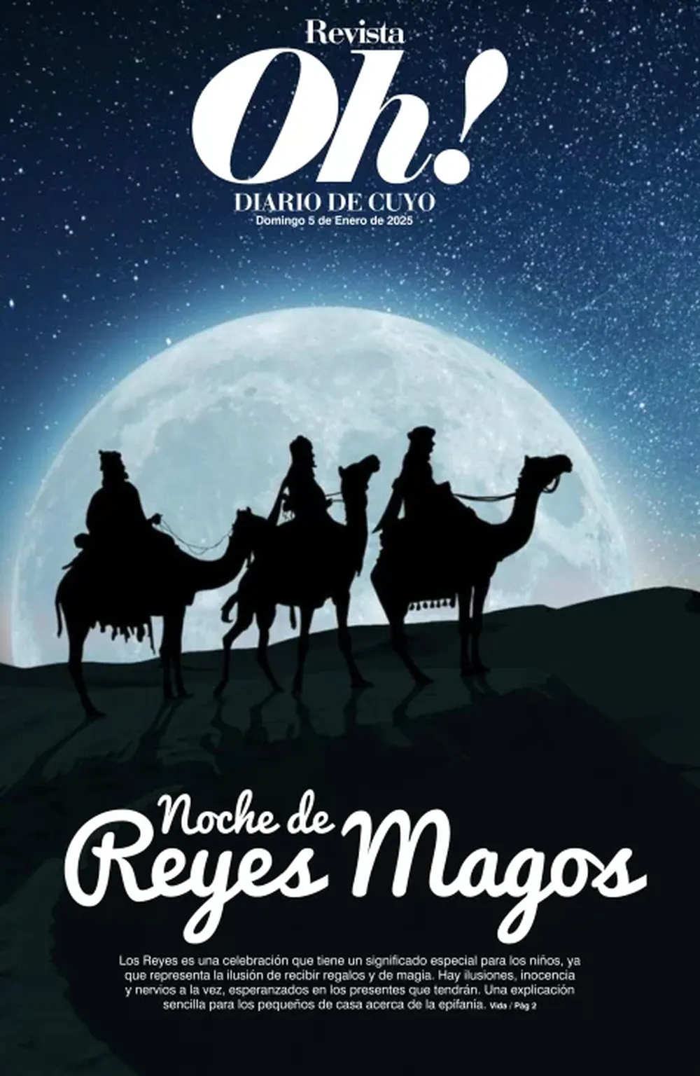 Tapa Revista Oh! 05 de Enero de 2025