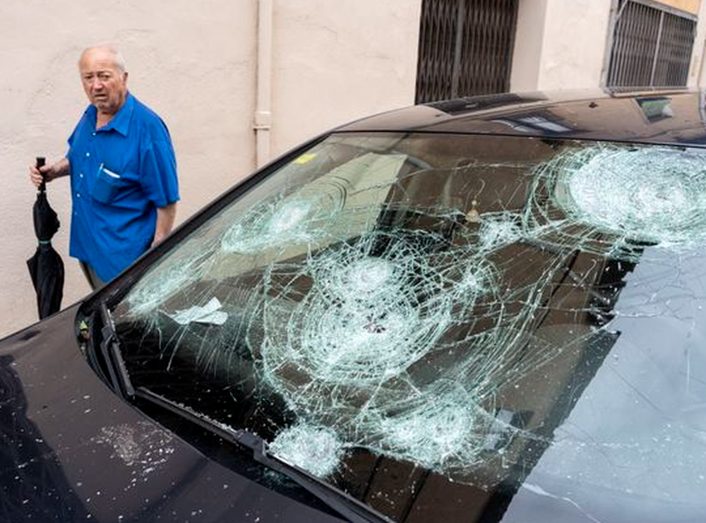 Una fuerte granizada con piedras de 10 cm dejó una beba muerta y decenas de heridos