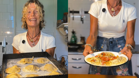 Receta de raviolones caseros de zapallo y queso: el paso a paso de Maru Botana.