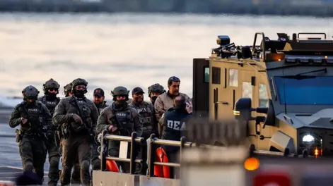 Traslado de Nicolás Maduro.-