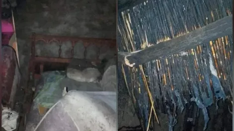 En Santa Lucía y Pocito, dos humildes familias perdieron todo tras sufrir incendios en la madrugada
