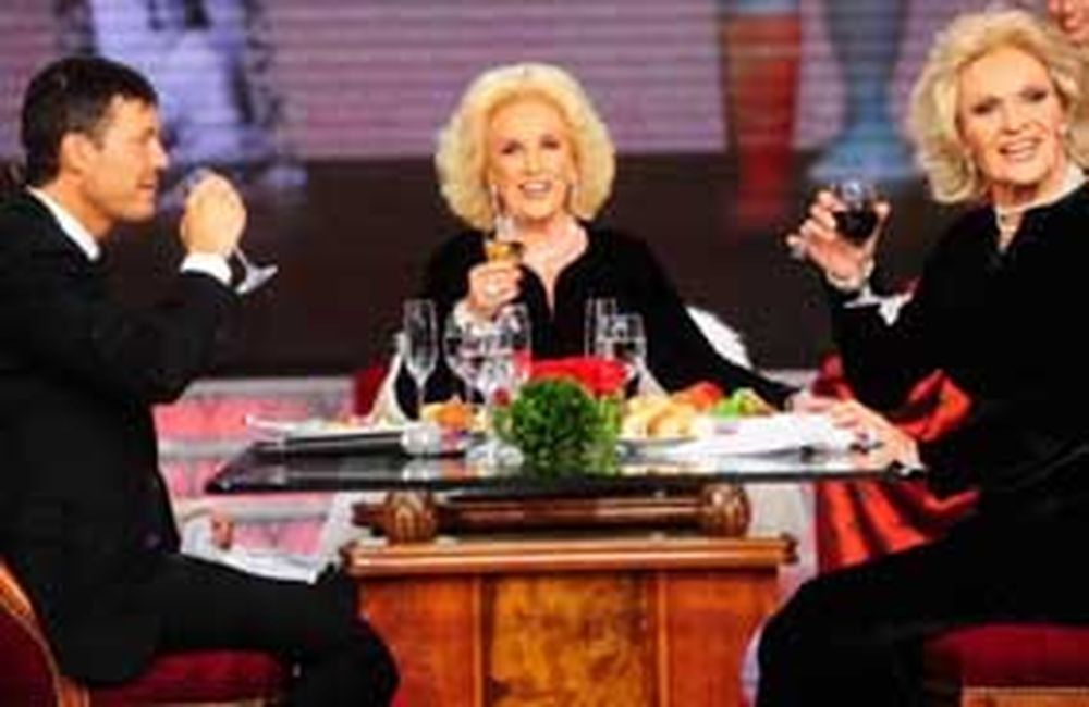 Tinelli, con Mirtha, hizo 30 puntos