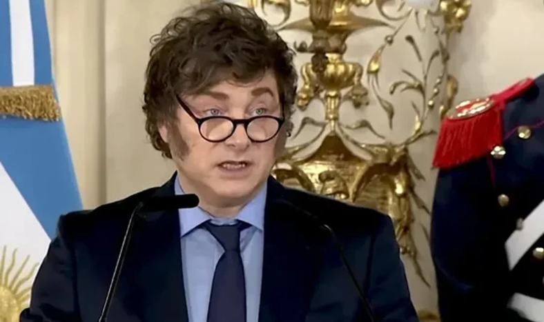 Javier Milei, presidente.