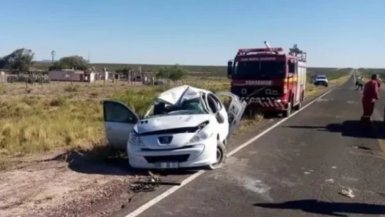La familia sanjuanina que volcó en La Pampa fue dada de alta
