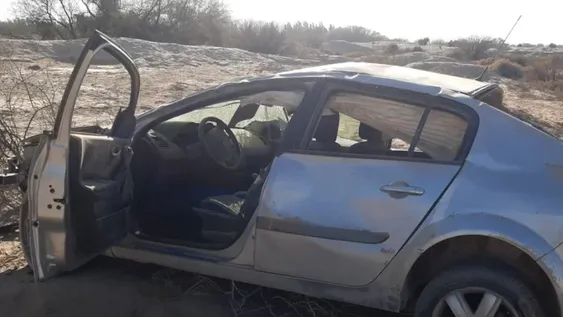 Herida tras un vuelco