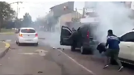 Video: la frenética persecución policial por Panamericana que terminó con un choque y dos detenidos