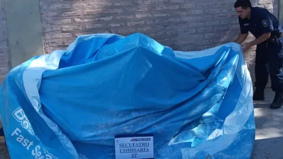 Recuperan una pileta robada