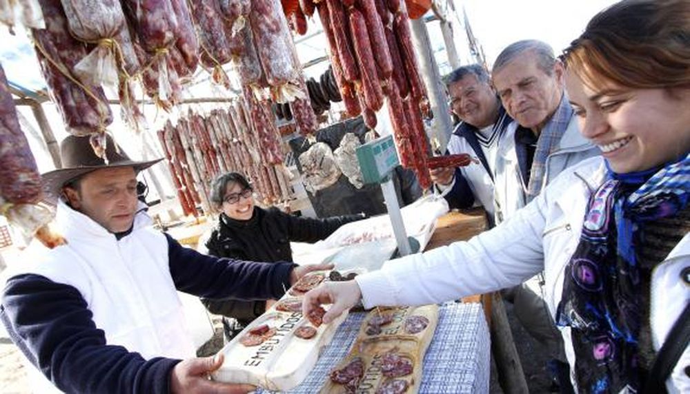 Una ronda de degustación, antes de comprar carneo