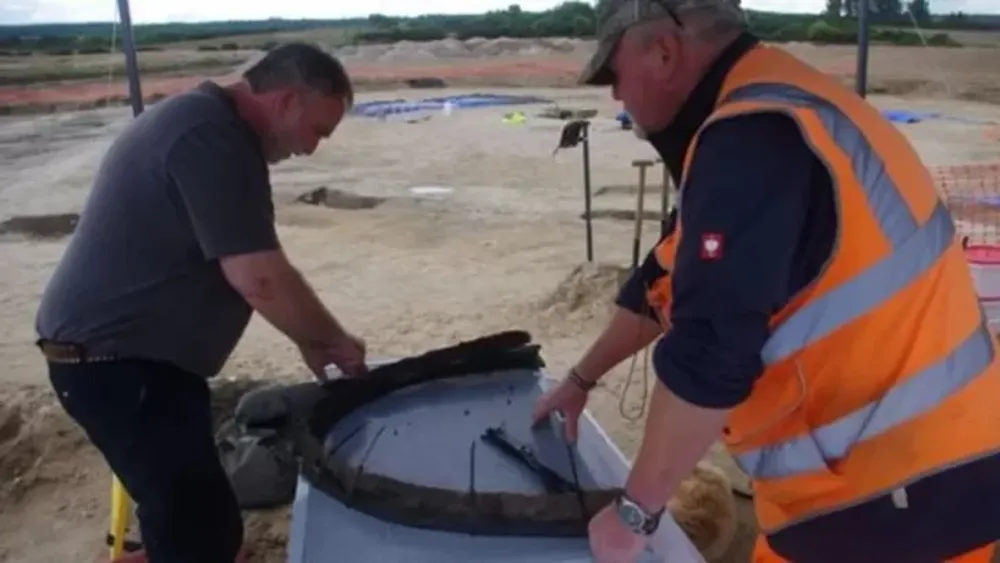 Hallaron en Escocia una rueda de carro de la Edad de Hierro