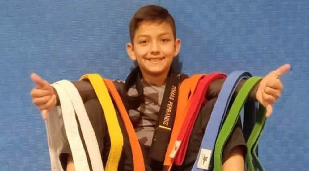 TALENTO. Tomás Ferrandiz suma cinturones en las distintas artes marciales, con apenas 10 años