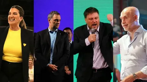 ¿QUIÉN GANA? Lospenatto, Adorni, Santoro y Larreta, los principales candidatos.