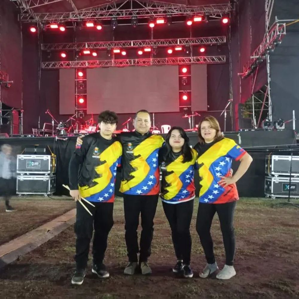 La familia Graterol en la Fiesta de la Miner&iacute;a.