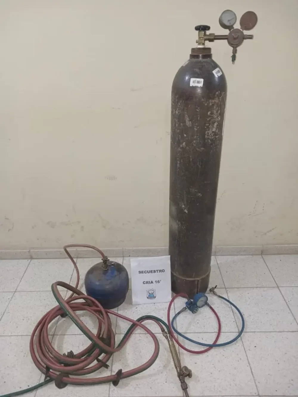 Robó un equipo de soldar autógeno valuado en más de 3 millones de pesos y lo detuvieron