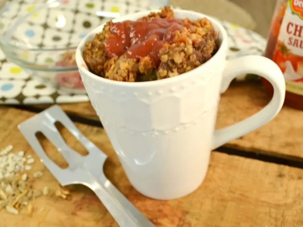 Receta de Pastel de carne en taza.