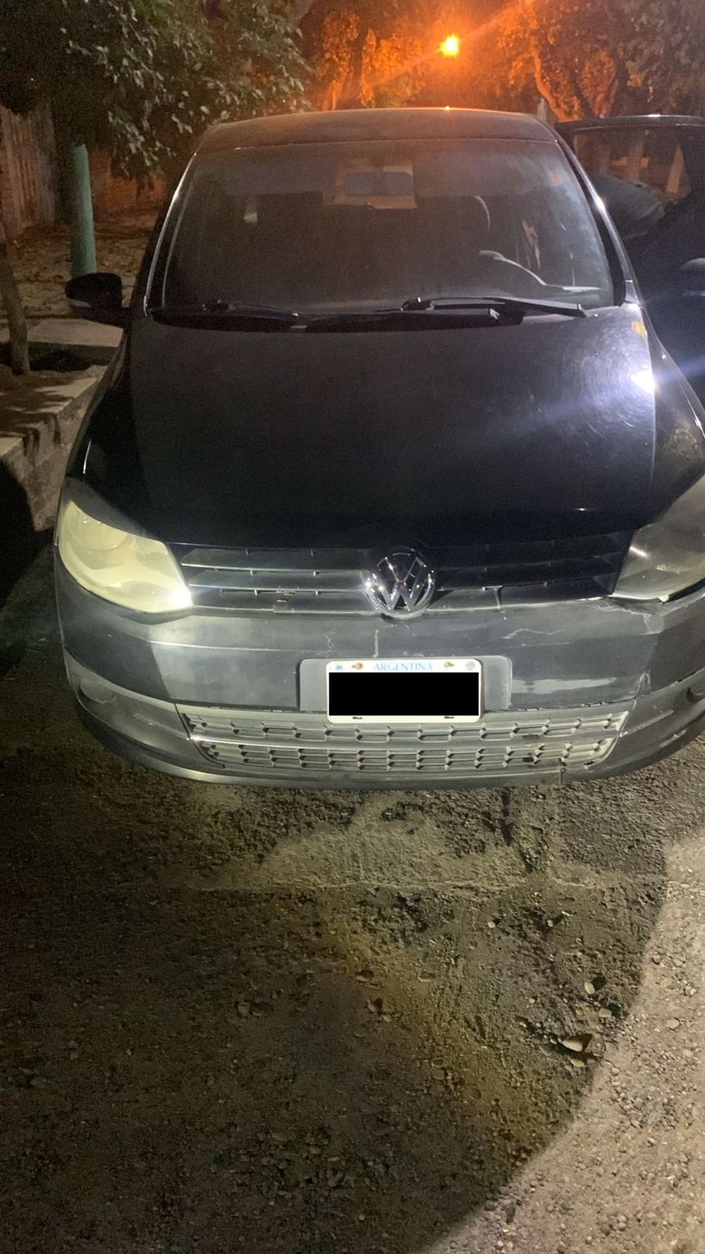 VW Fox, el auto secuestrado a la banda. Se encuentra incautado en Comisaría 28°.